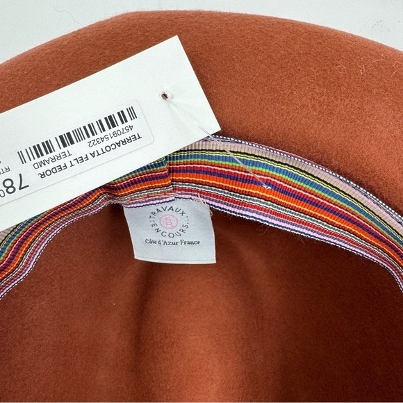 NWT Duran’s Terracotta 100% Wool Boho Fedora Hat - Picture 9 of 14